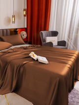 [Coffee] SilkSilky-CA 19Momme Bedding Set 005