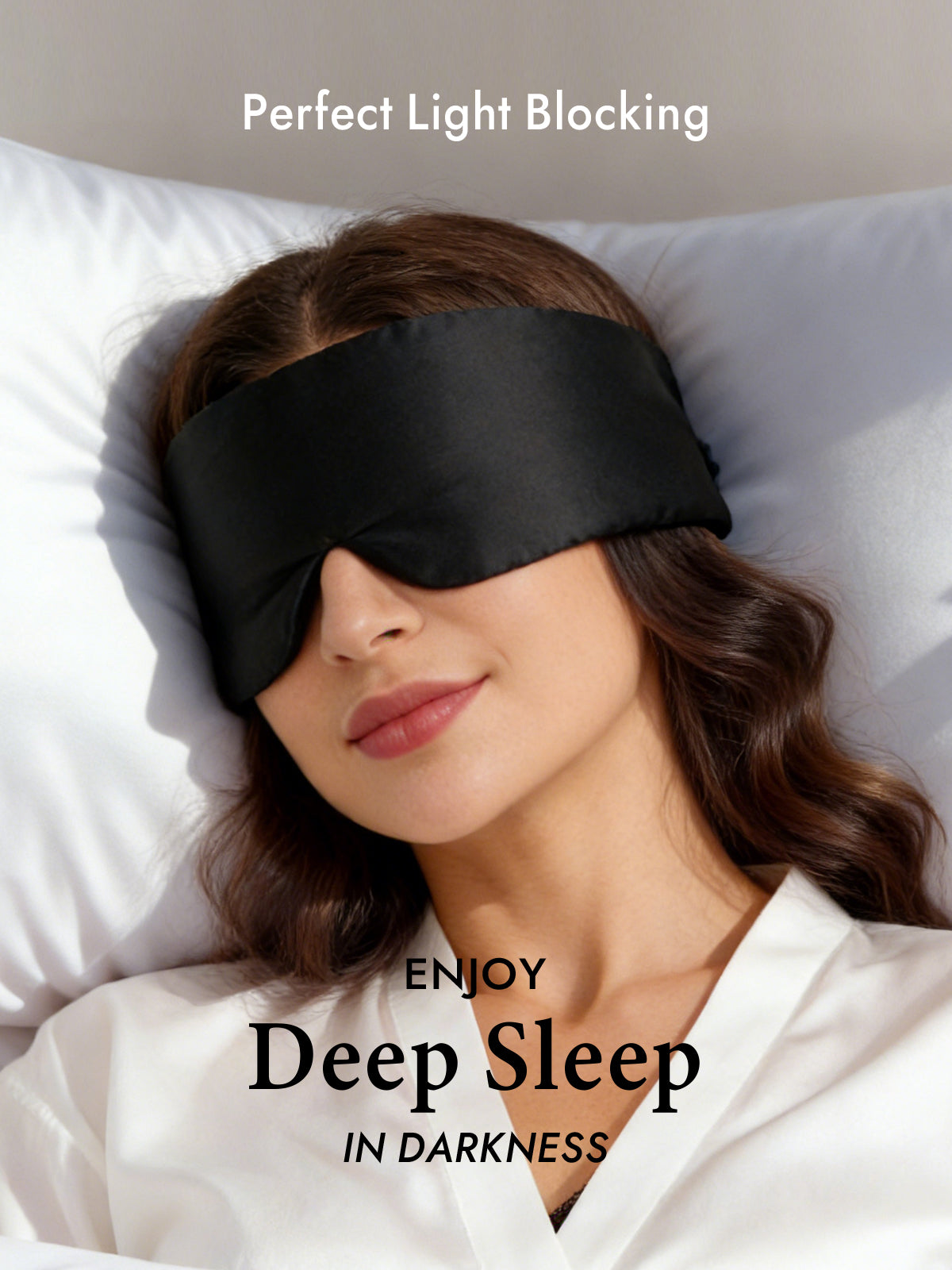 [Black] SilkSilky-CA 19Momme Pure Silk Eye Mask 003