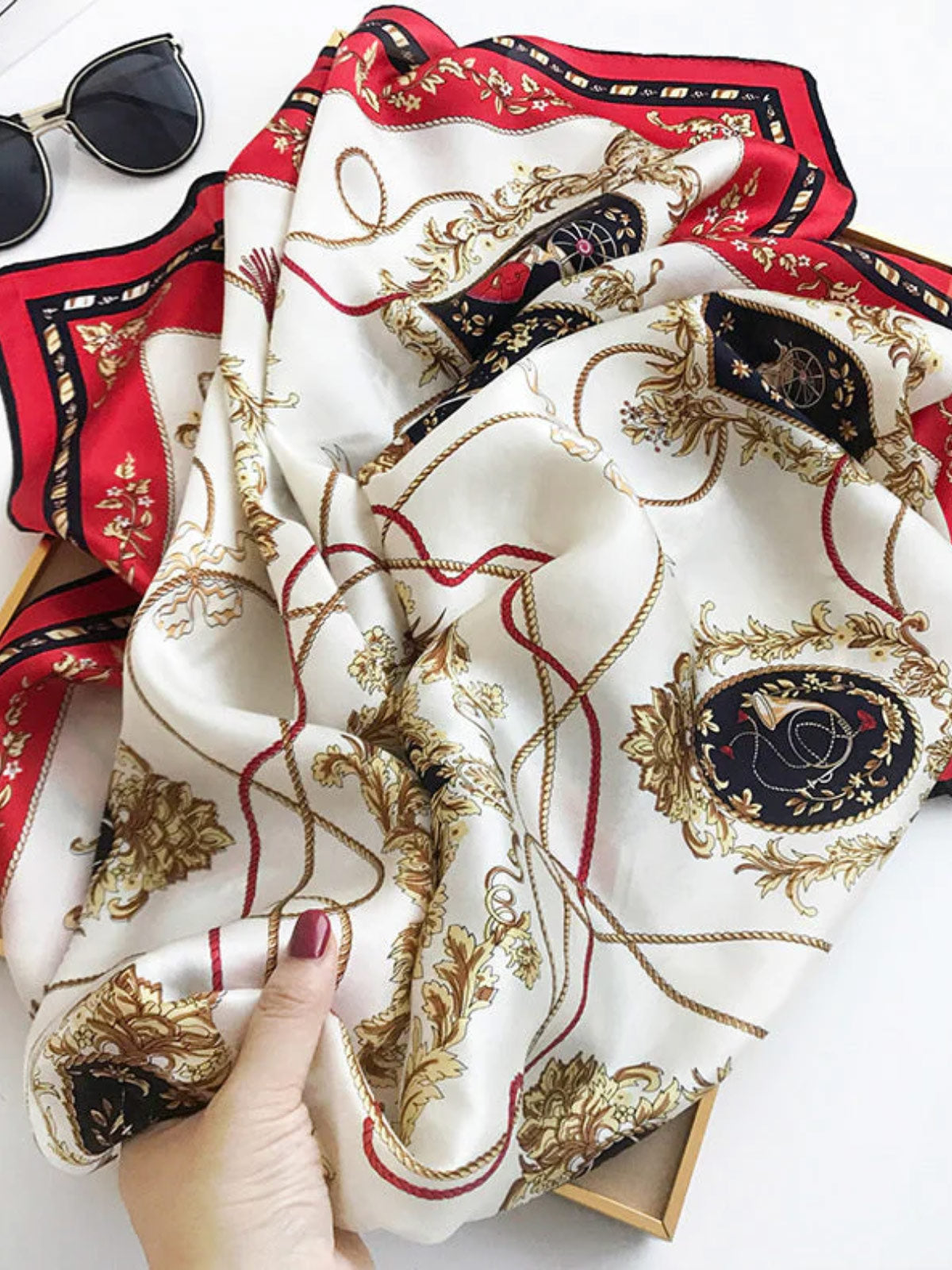 [P001] SilkSilky-CA Pure Silk Scarf 003,