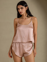 [Tuscany] SilkSilky-CA Spaghetti Strap Camisole Set 001
