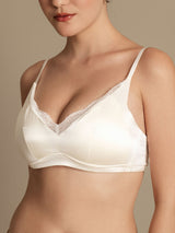 [White] SilkSilky-CA Bra 006