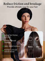 [Black] SilkSilky-CA Sleep Cap 003