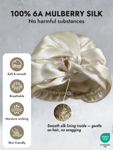 [Beige] SilkSilky-CA Sleep Cap 004