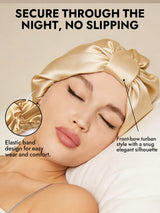 [Champagne] SilkSilky-CA Sleep Cap 004
