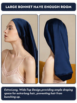 [Dark Blue] SilkSilky-CA Sleep Cap 003