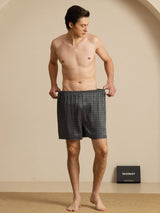 [Black Ginkgo] SilkSilky-CA Mens Sleep Bottoms 007