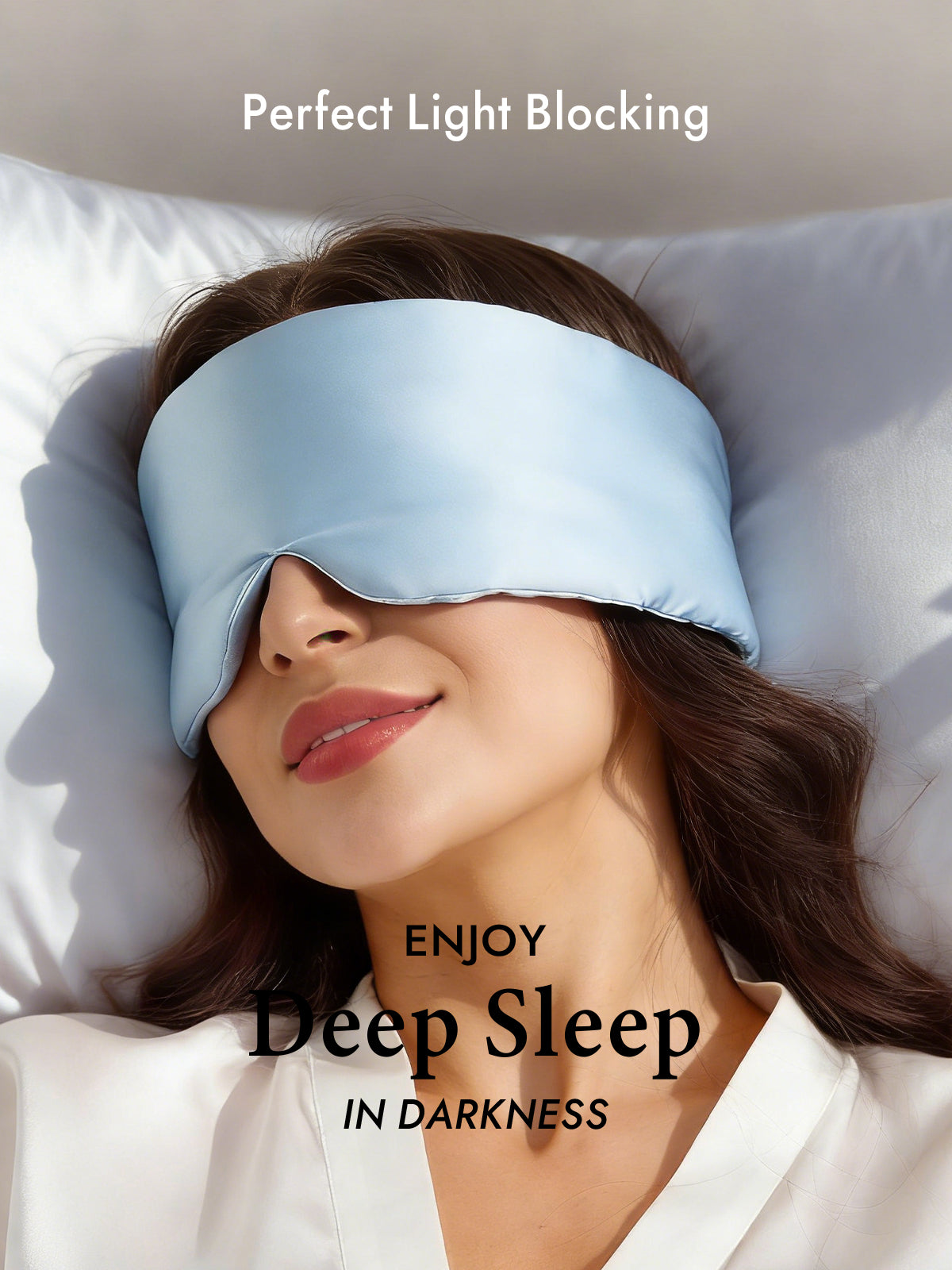 [Light Blue] SilkSilky-CA 19Momme Pure Silk Eye Mask 003