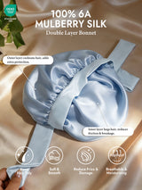 [Sky Blue] SilkSilky-CA Sleep Cap 002