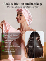 [Light Pink] SilkSilky-CA Sleep Cap 003