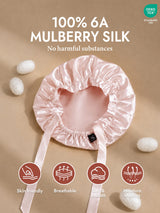 [Pink] SilkSilky-CA Sleep Cap 002