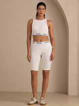 [White] SilkSilky-CA Womens Shorts 007