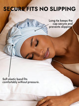 [Sky Blue] SilkSilky-CA Sleep Cap 004