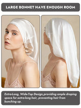 [White] SilkSilky-CA Sleep Cap 003