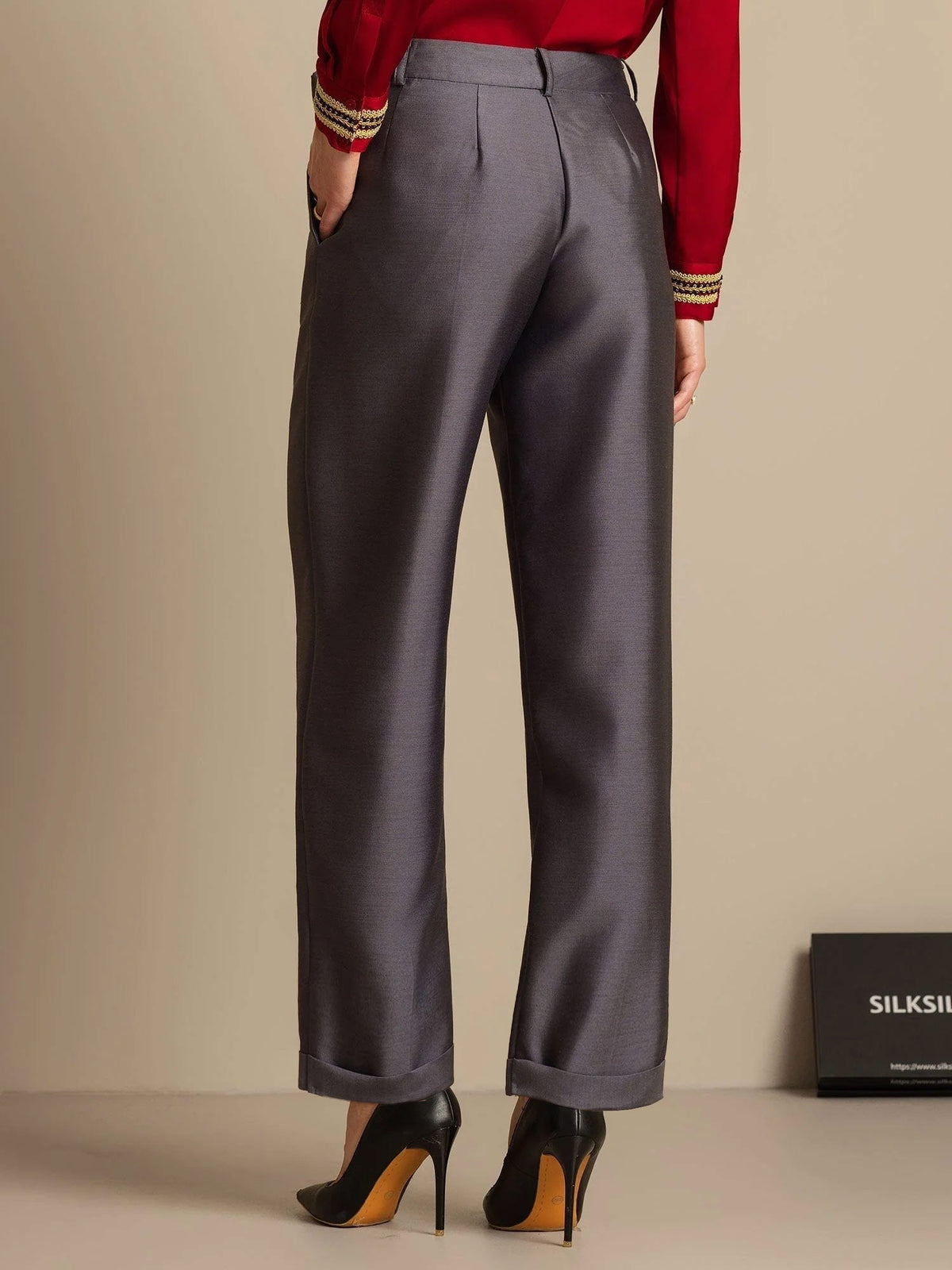 [Gray] SilkSilky-CA Women's Pants 002