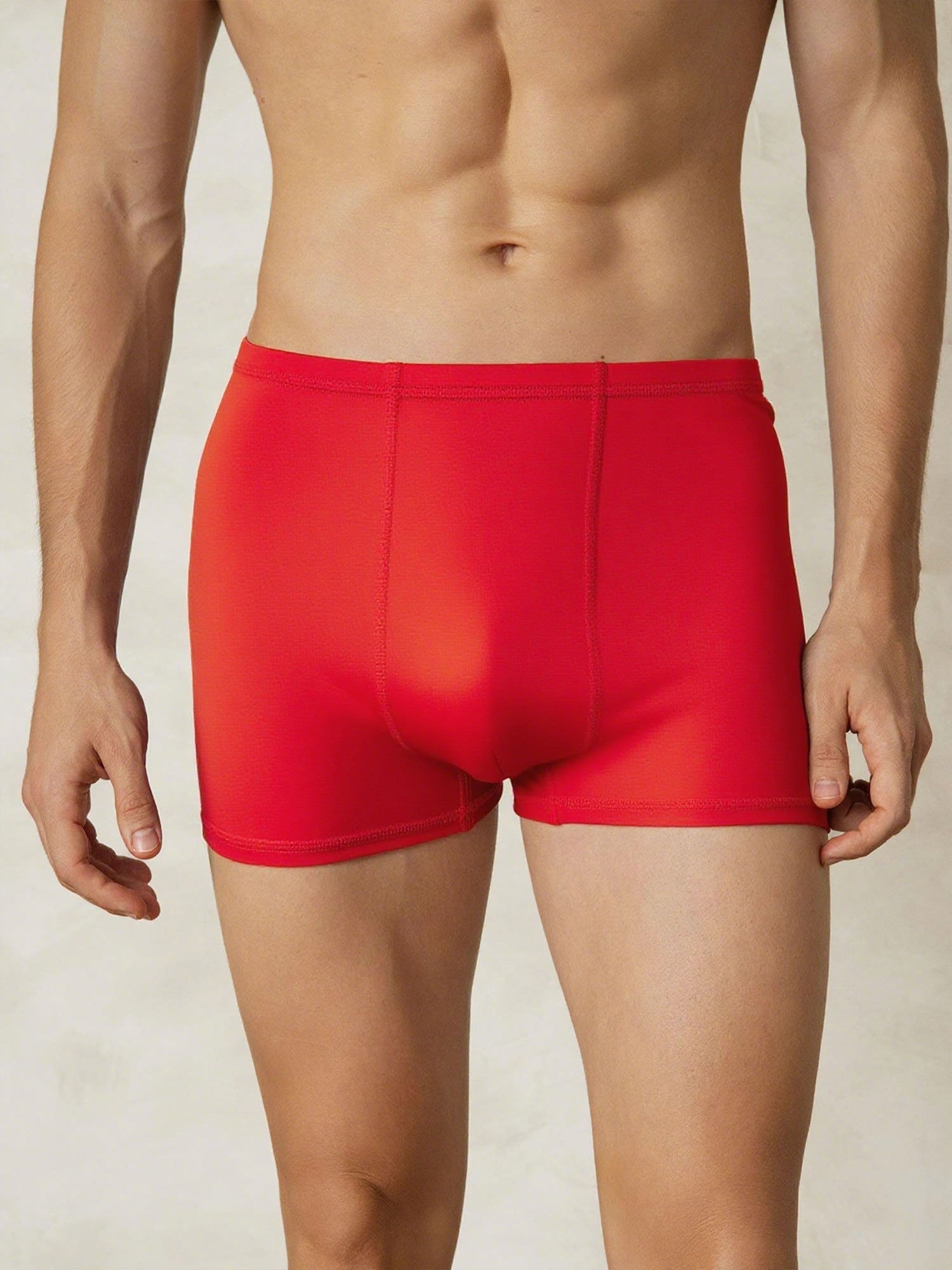 [Red] SilkSilky-CA Silk Knitted Mens Underwear 001