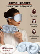 [Light Blue] SilkSilky-CA 22Momme Eye Mask 003