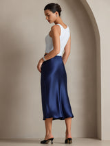 [Dark Blue] SilkSilky-CA Skirt 002
