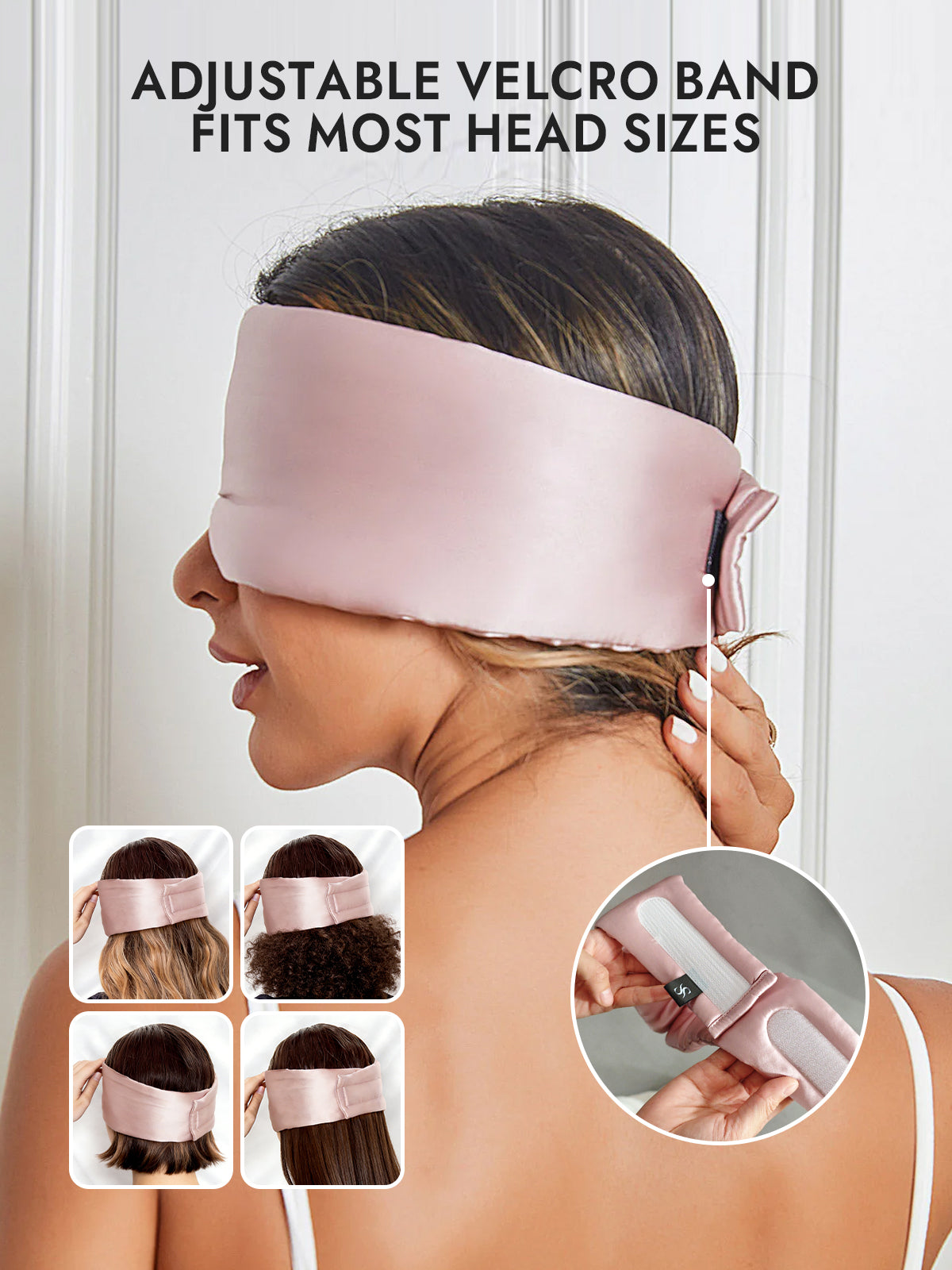 [Light Pink] SilkSilky-CA 19Momme Pure Silk Eye Mask 004