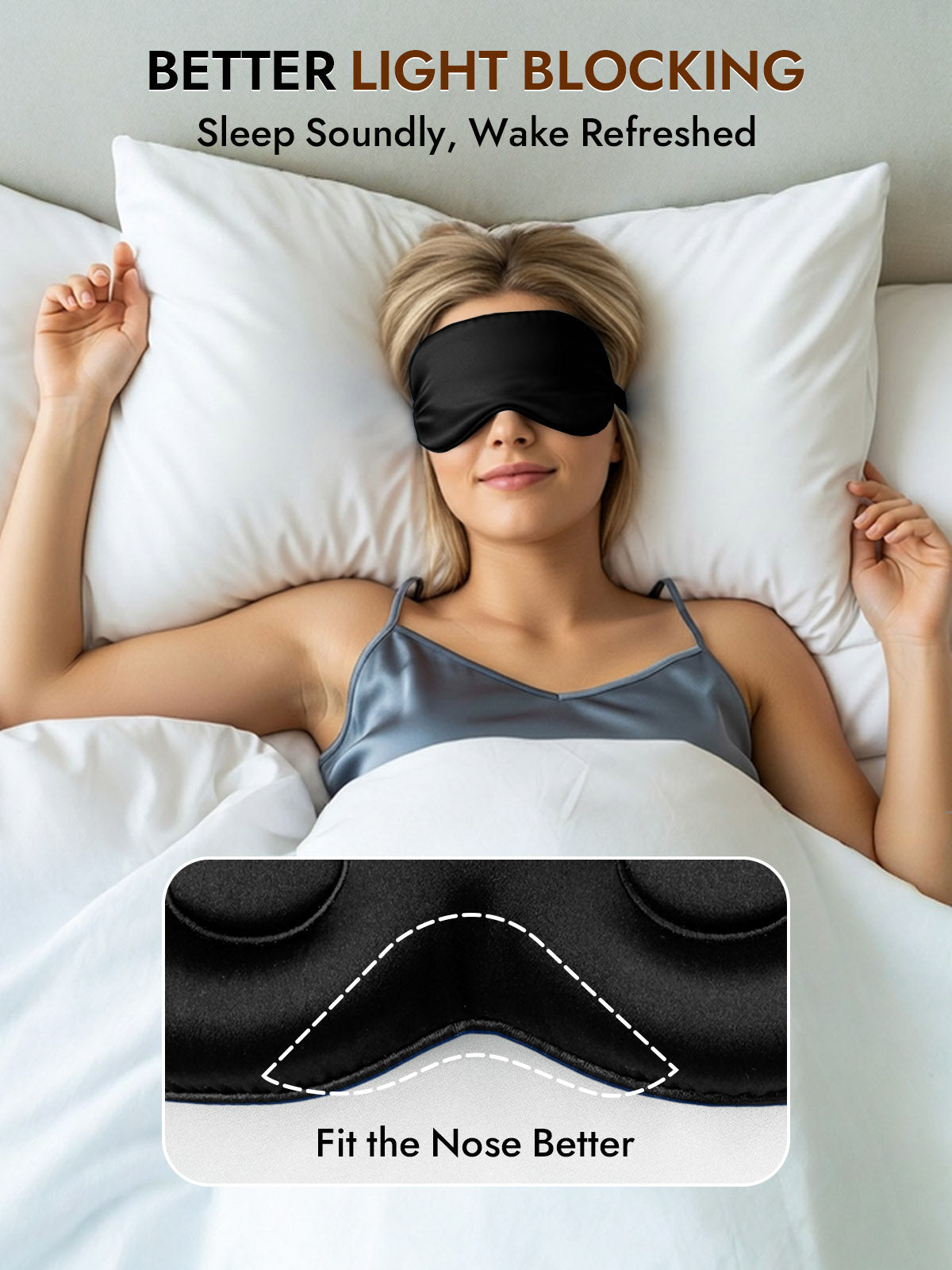 [Black] SilkSilky-CA Eye Mask 003