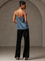 [Real Teal] SilkSilky-CA Spaghetti Strap Camisole 006