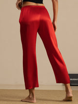[Wine] SilkSilky-CA Women's Sleep Pants 002