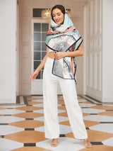 [P030] SilkSilky-CA Pure Silk Scarf 005,