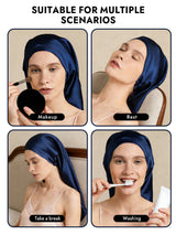 [Dark Blue] SilkSilky-CA Sleep Cap 007