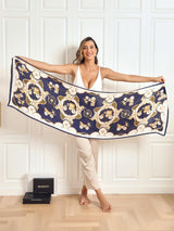 [P026] SilkSilky-CA Pure Silk Scarf 002,