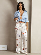 [White Butterfly] SilkSilky-CA 19Momme Silk Womens Pants 007