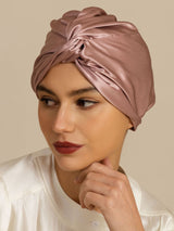 [Pale Mauve] SilkSilky-CA 22Momme Sleep Cap 006