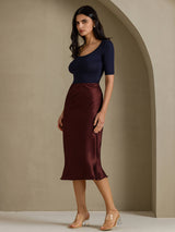 [Coffee] SilkSilky-CA Skirt 007