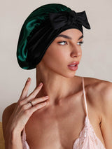 [Dark Green] SilkSilky-CA Sleep Cap 001