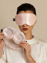 [Pink] SilkSilky-CA Eye Mask 001