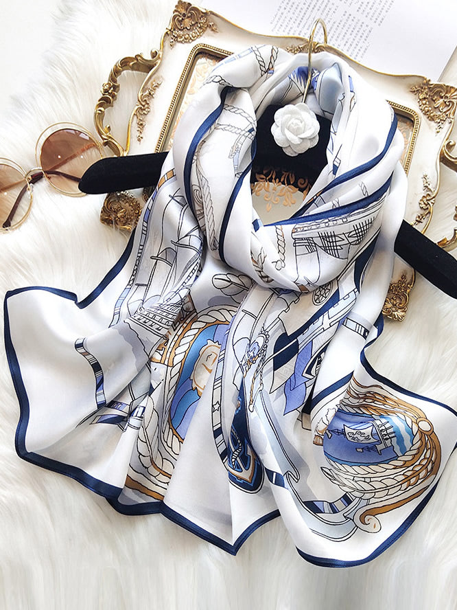 [P023] SilkSilky-CA Pure Silk Scarf 001,