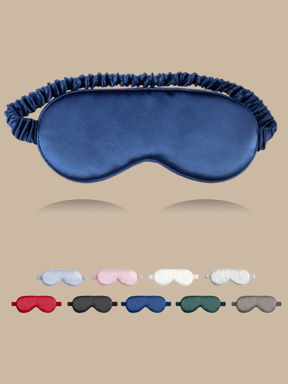 [Dark Blue] SilkSilky-CA 19Momme Pure Silk Eye Mask 001