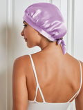 SilkSilky CA Pure Silk Sleep Cap Lavender 002