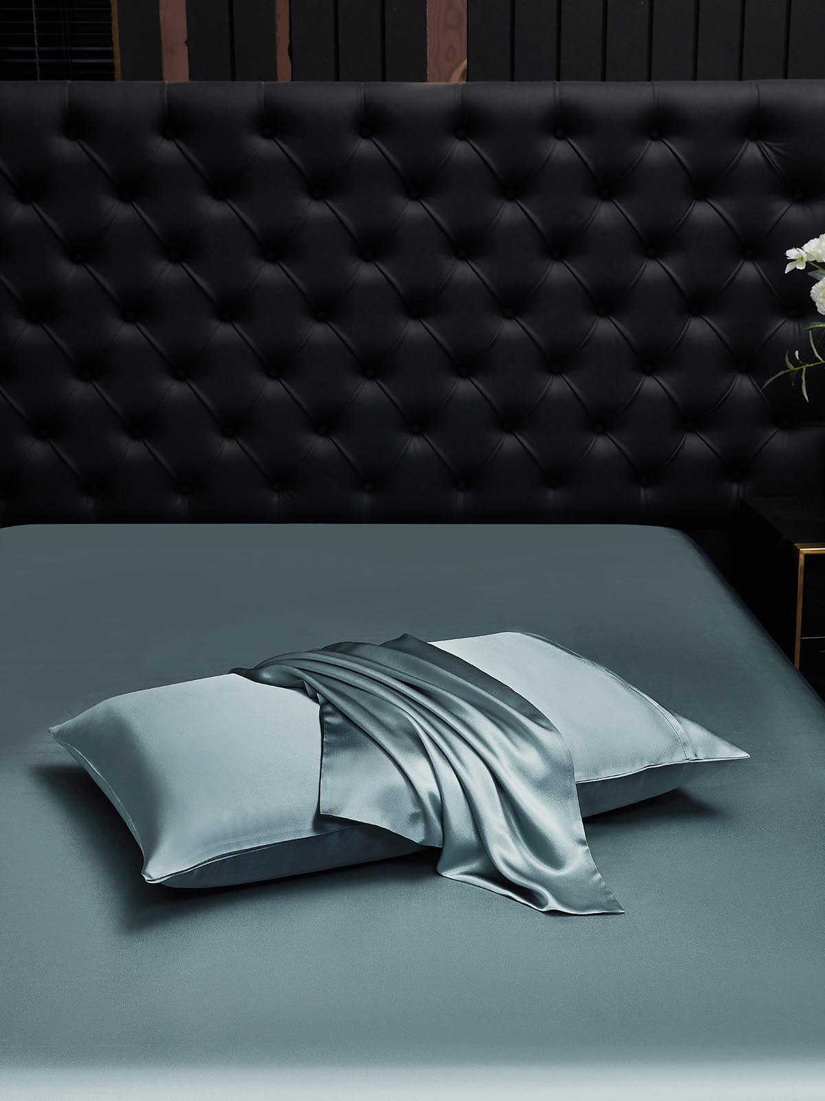 [Grayish Blue] SilkSilky-CA 22Momme Pure Silk Pillowcase 002