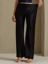[Black] SilkSilky-CA Women's Pants 004