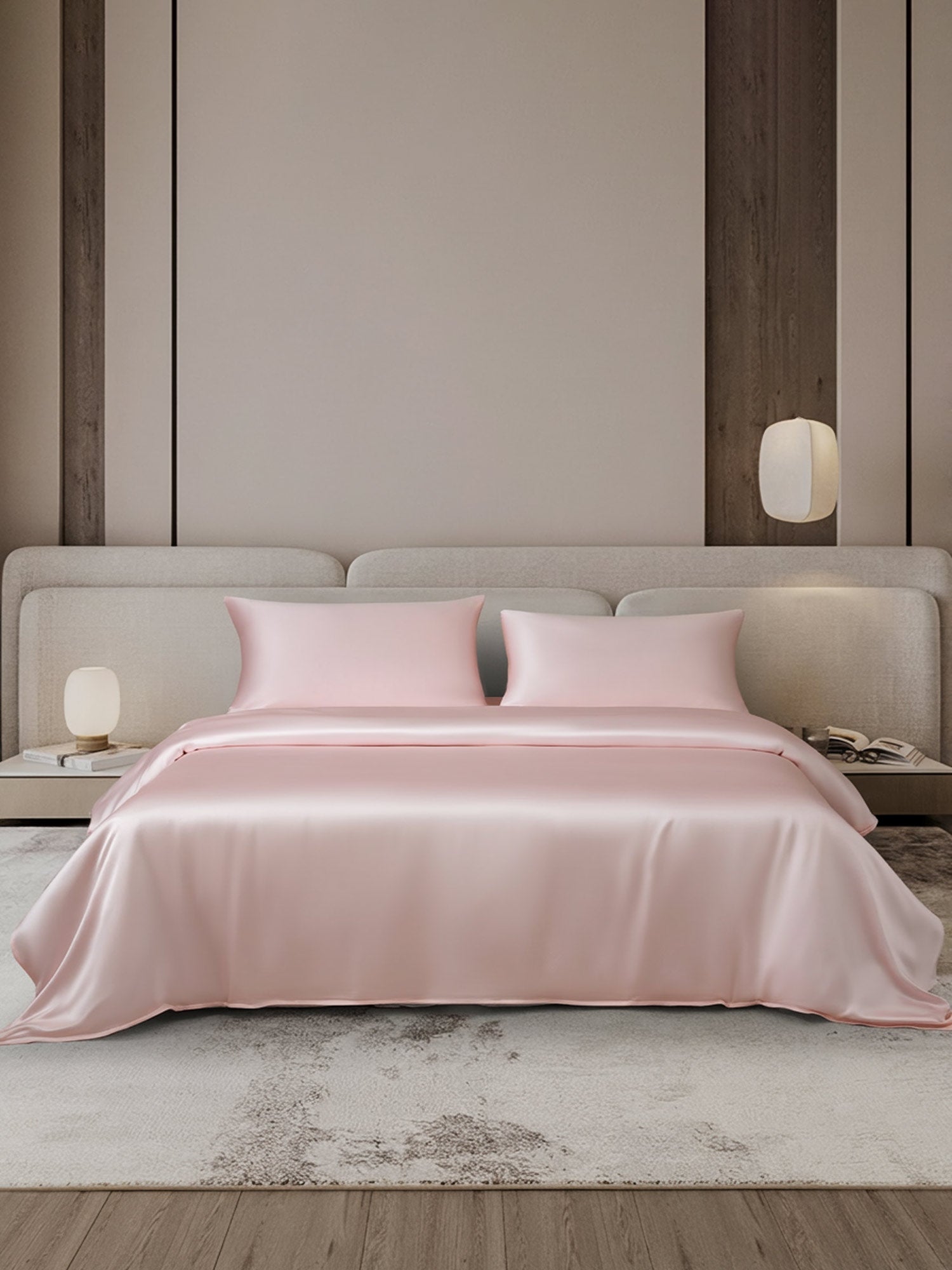 [Pink] SilkSilky-CA 22Momme Bedding Set 002