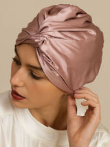 [Pale Mauve] SilkSilky-CA 22Momme Sleep Cap 008