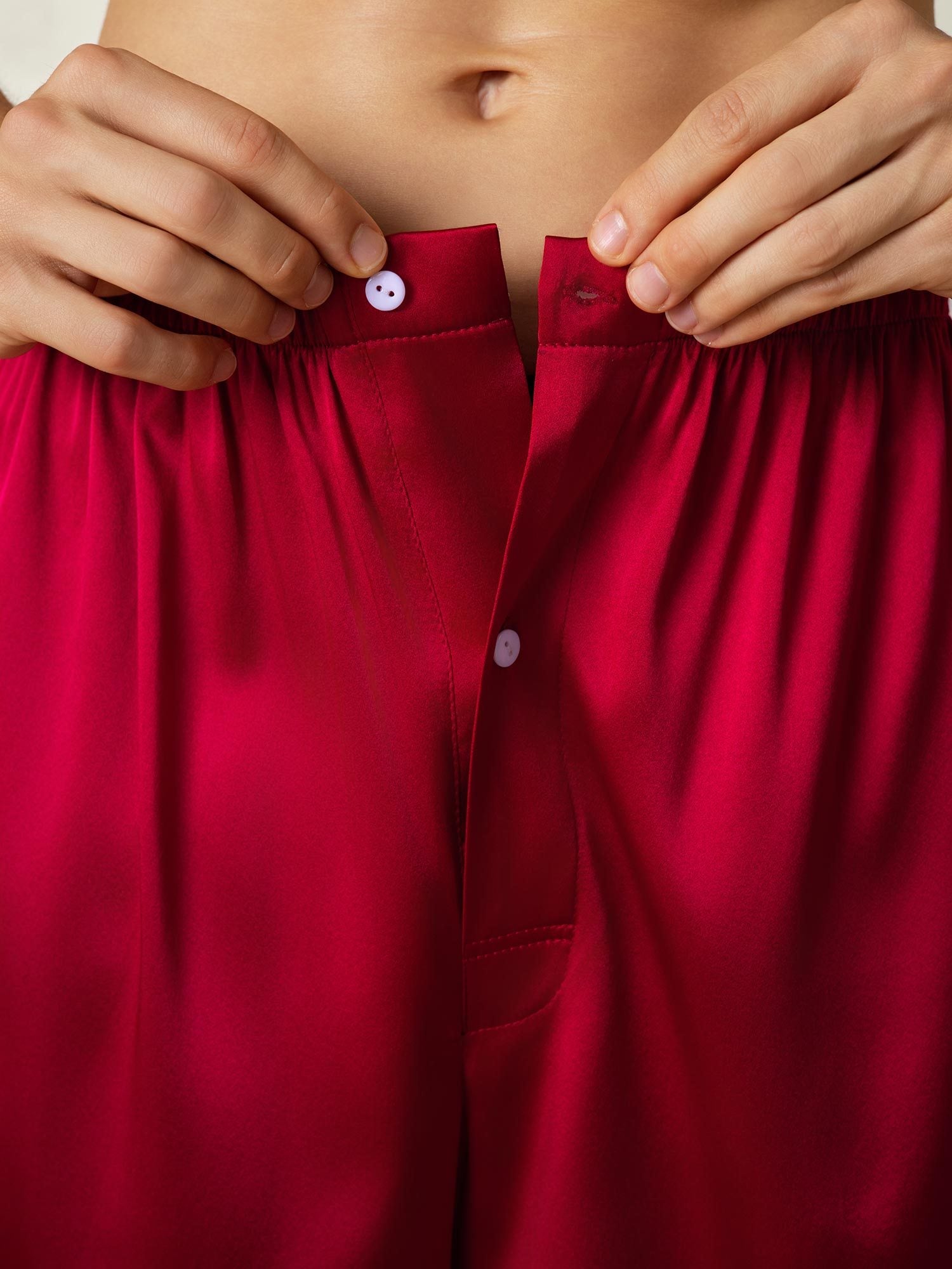 [Wine] SilkSilky-CA Pure Silk Mens Sleep Bottoms 007