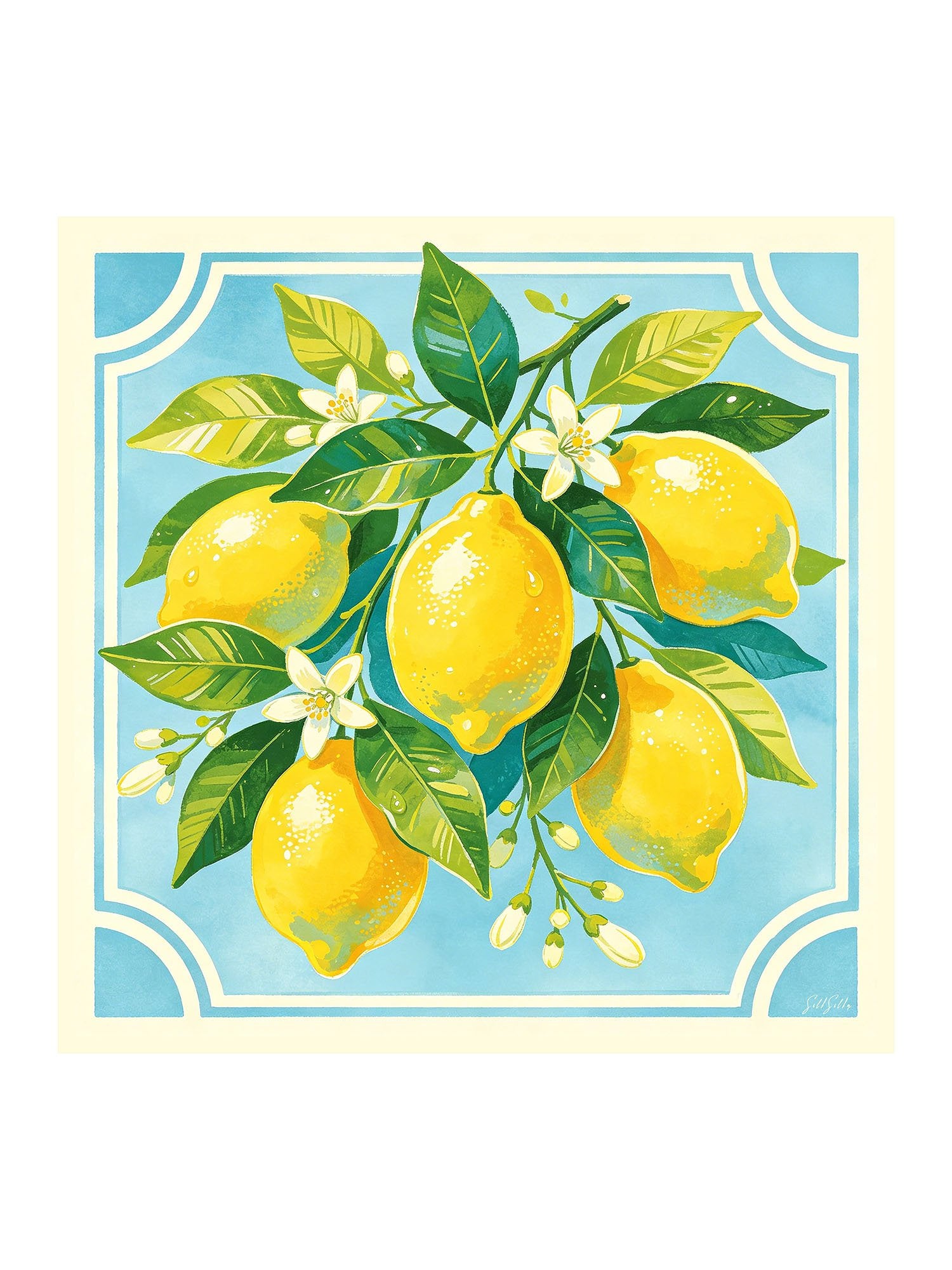 [Blue Lemon] SilkSilky-CA Scarf 001