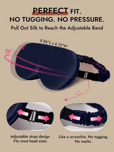 [Dark Blue] SilkSilky-CA 22Momme Eye Mask 004