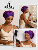 [Purple] SilkSilky-CA Sleep Cap 005