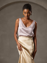 [Shadow Gray] SilkSilky-CA Sleeveless V Neck Camisole 004