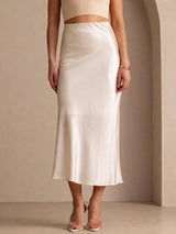 [Beige] SilkSilky-CA Skirt 001