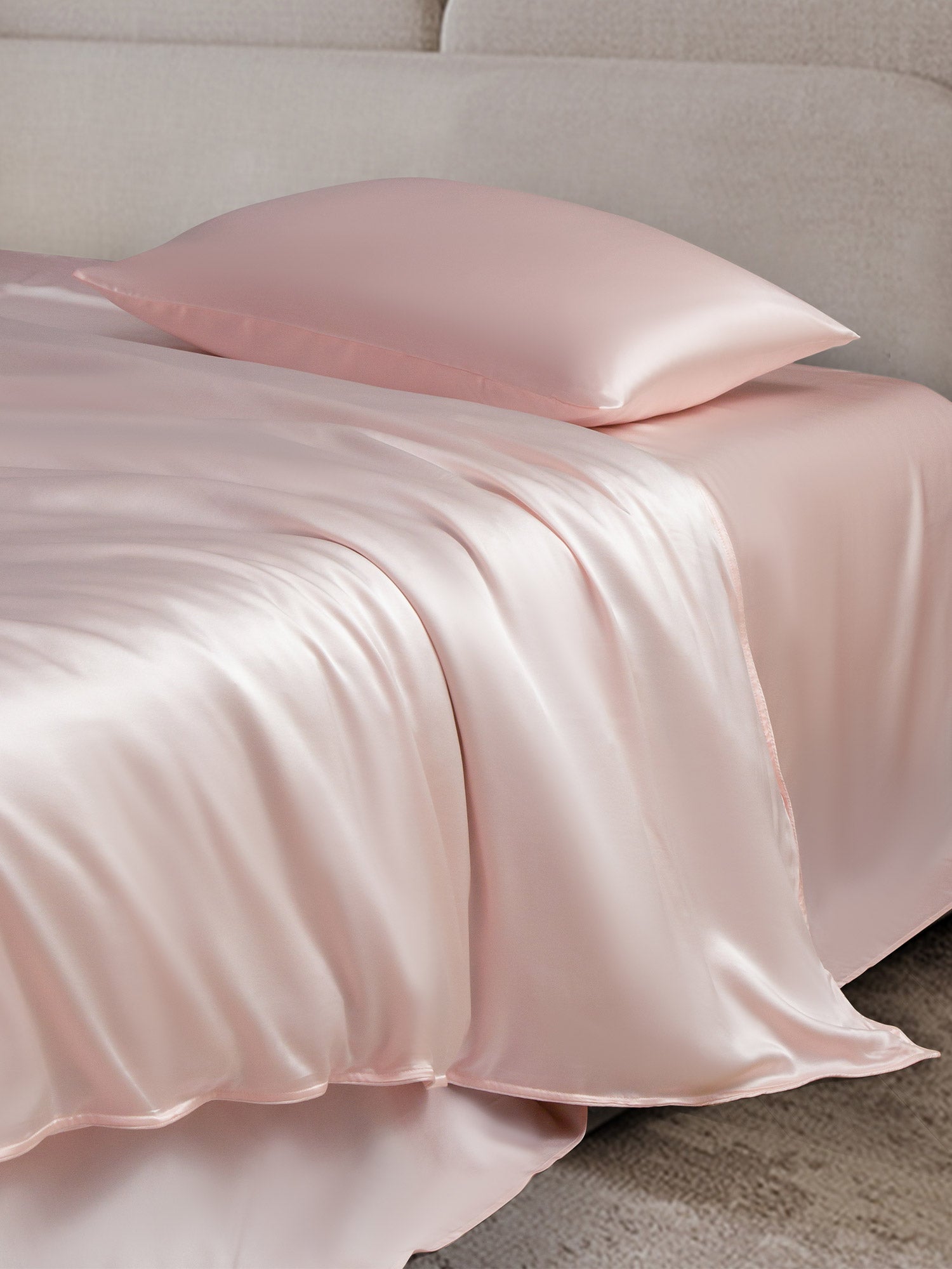 [Pink] SilkSilky-CA 19Momme Bedding Set 003