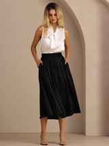 [Black] SilkSilky-CA Skirt 005
