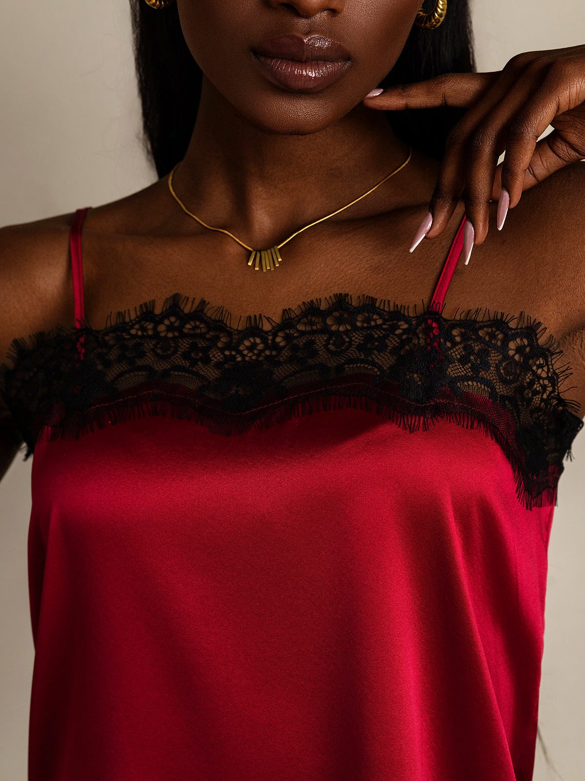 SilkSilky-CA 19Momme Silk Camisoles Wine 007
