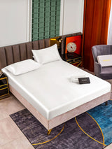 [White] SilkSilky-CA 25Momme Bedding Set 001